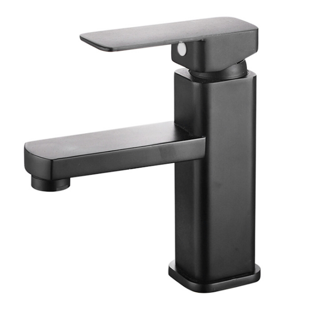 Kitchen Sink Faucet Cold Hot Water Plastic Quadrate Black For Bathroom Kitchen Hotel 9491319395252