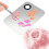 Edelstahl Make-up-Mischpalette 11,5 x 7,5 cm mit Spatel 3