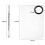 Edelstahl Make-up-Mischpalette 11,5 x 7,5 cm mit Spatel 9