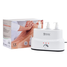 Master Massage Tre Bottiglie Olio da Massaggio Lozione Scaldacrema Riscaldatore con Bottiglie Vuote - Dispositivo per Riscaldare Crema da Massagg