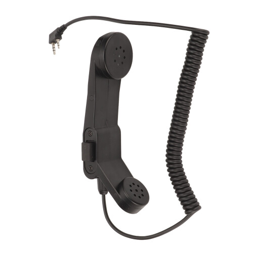 Z117 Militär-Mikrofon PTT-Handmikrofon, 1,5 m Kabel, Schwarz