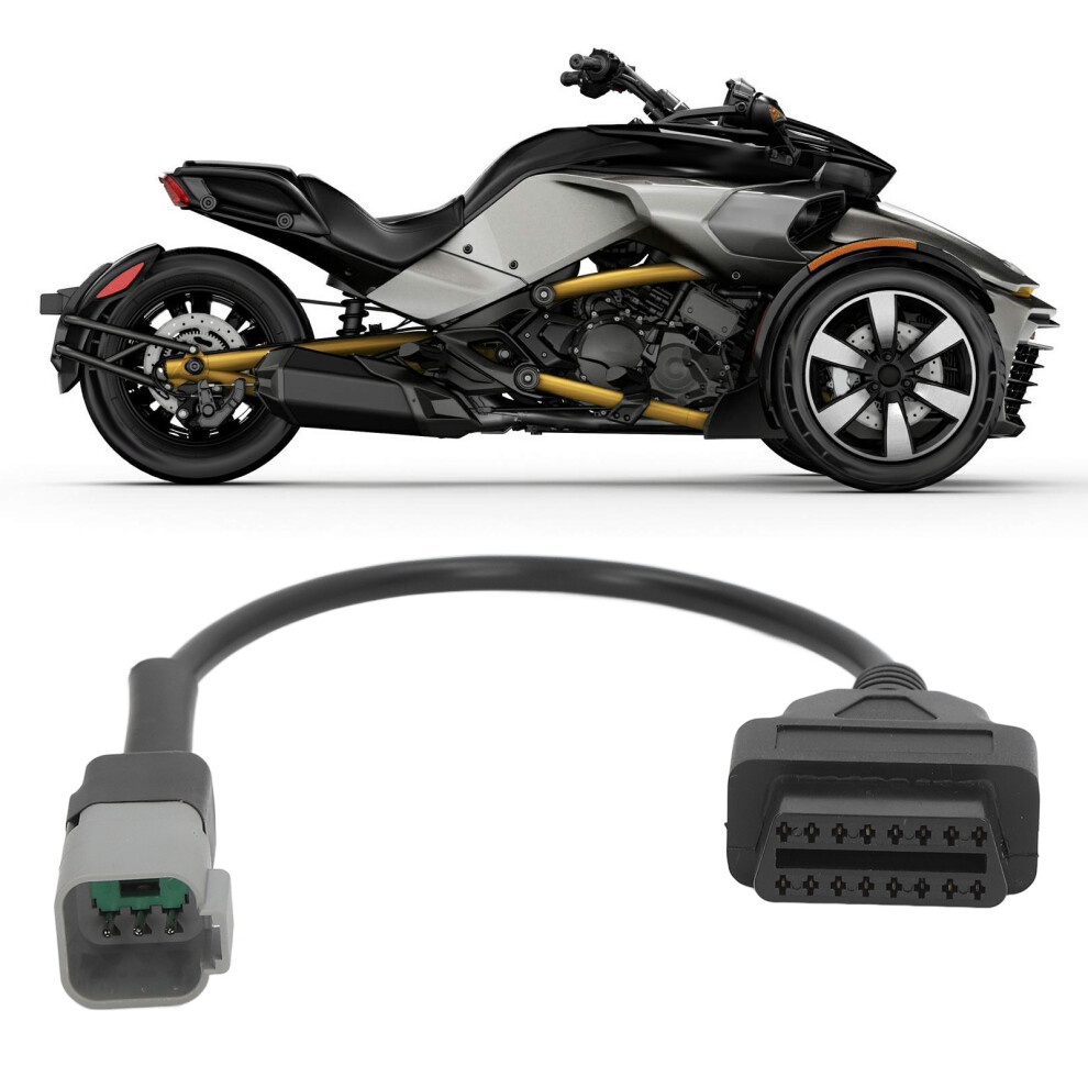 6Pin To 16Pin Diagnostic Cable Adapter Replacement For CanâAm Moto Atv Utv Motorcycle Bike 8771319396994