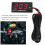 Motorrad Digital-Wassertemperaturanzeige 32~248F, LCD, 12V, 18mm Sensor, Rot 9