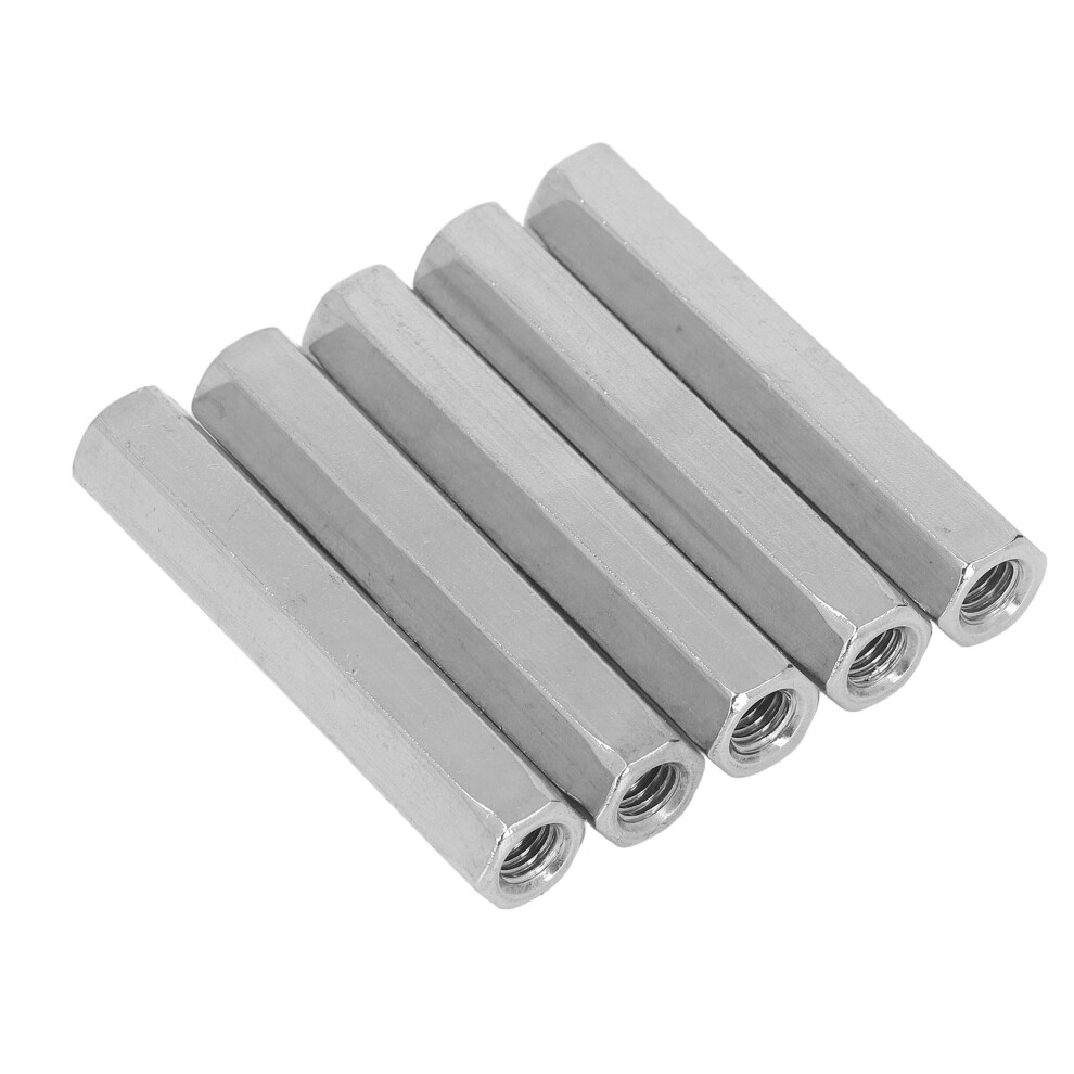 5 Pcs Hex Coupling Nut M8x1.25 75Mm Length 304 Stainless Steel Hex Connection Nuts For Bolt Stud Machine Screw 6931319397373