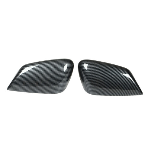 Side Mirror Covers 2PCs Carbon Fiber Style Rearview Mirror Caps Moulding Trim Replacement For Kia EV6 1