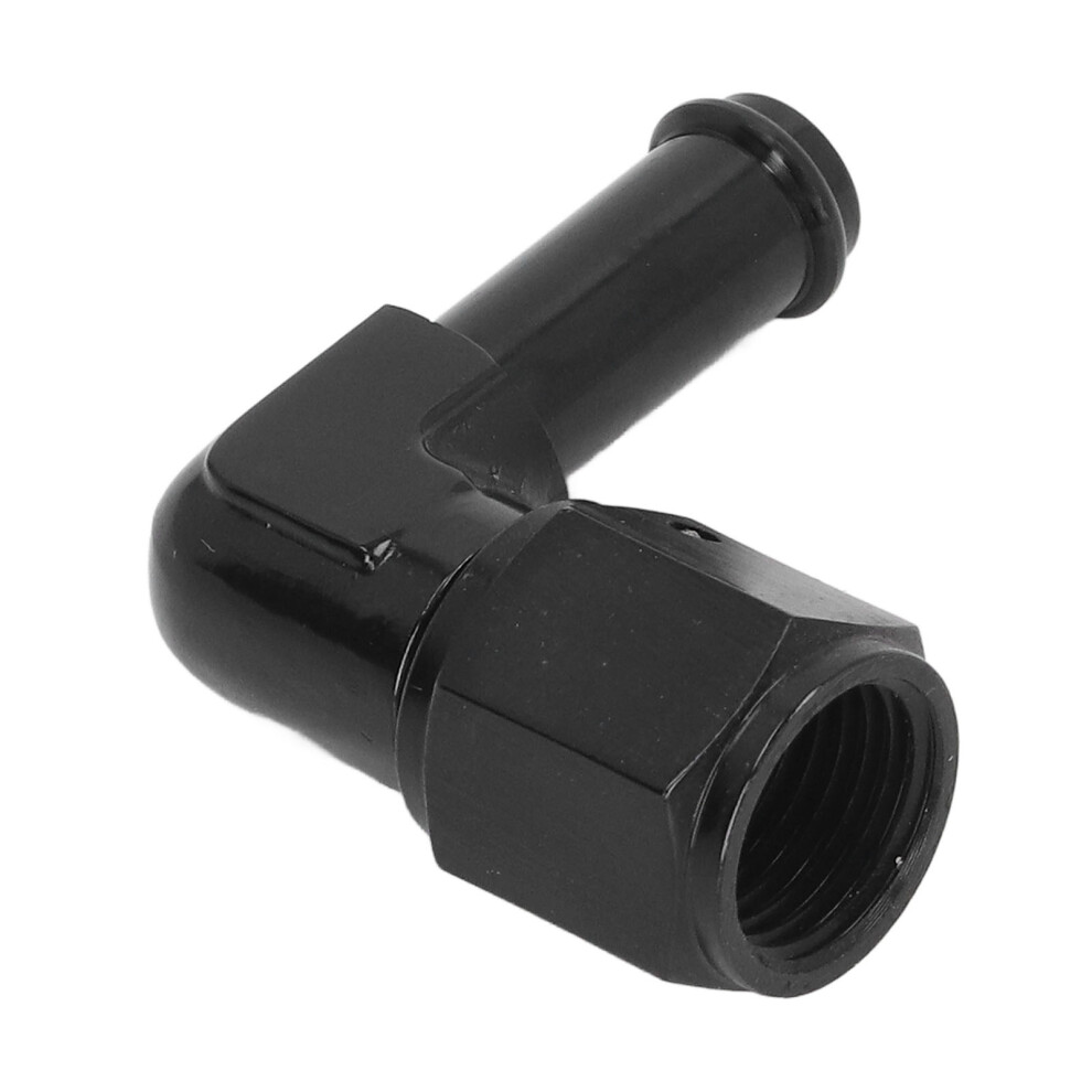 90 Fuel Hose End Fitting 6An Female To 3/8In 6061ÂT6 Aluminum Alloy For Fuel Line Fuel Pump Fuel Filter Black 9341319397445