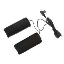 Motorcycle USB Heating Handle Cover 5V 15W Heated Grip Gloves 3 Gear Control for 22‑32mm Handle Diameter ATV