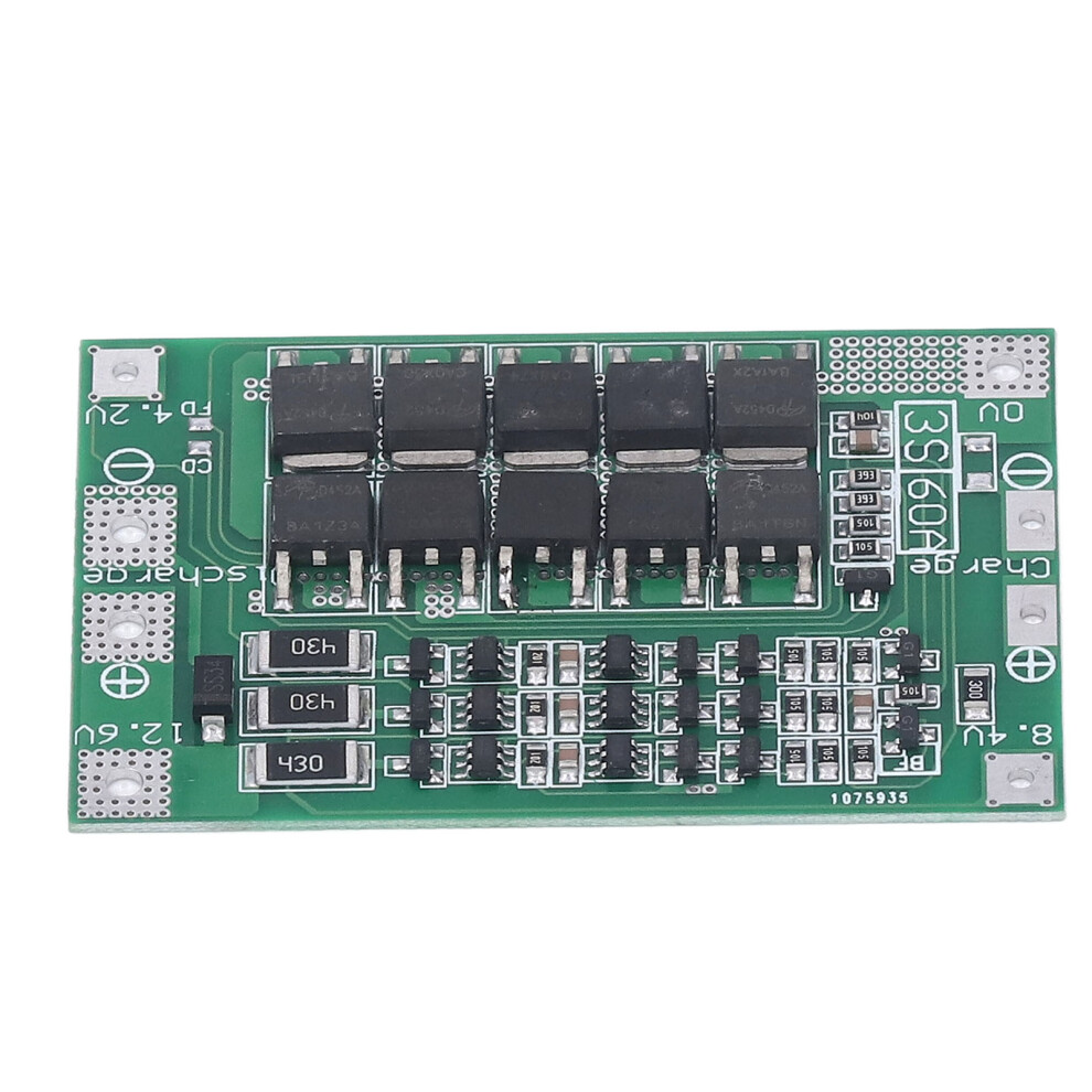 Battery Protection Board Balance Charge Discharge Module 3S 60A 12.6V Bms For Lithium Battery 8391319398493