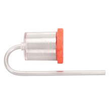CO2-Diffusor aus Acryl, klar, 5x4x3,5 cm, 4 mm Schlauch