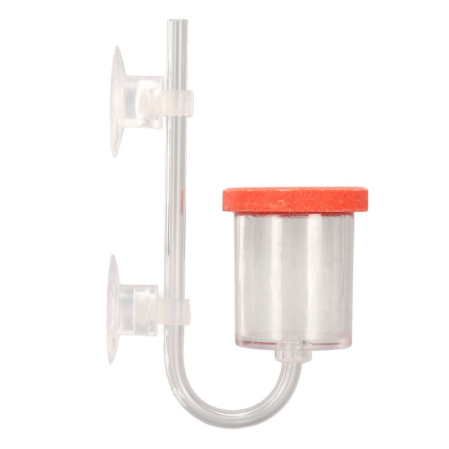 CO2-Diffusor aus Acryl, klar, 5x4x3,5 cm, 4 mm Schlauch 1