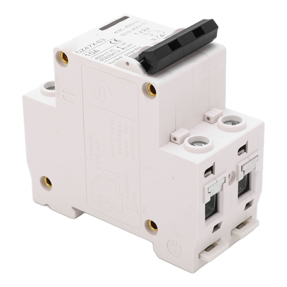 Circuit Breaker 2P 10A 400V Ac Dc Mcb Leakage Protection Switch For Home Solar Panel 4681319403476