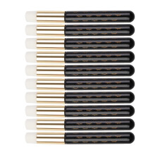 Goldene Röhren-Nasenbürste, 9,7x1,1cm, 10 Stück, Schwarz