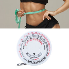 Rundes BMI-Messband ausziehbar 1,5 m Weiß