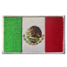 Mexiko-Flaggenaufnäher, 8 5 cm, bestickt, zum Aufbügeln