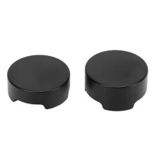 Schwarzer runder Aluminium-Kreidebehälter 30 g 3,1 cm 2,3 cm