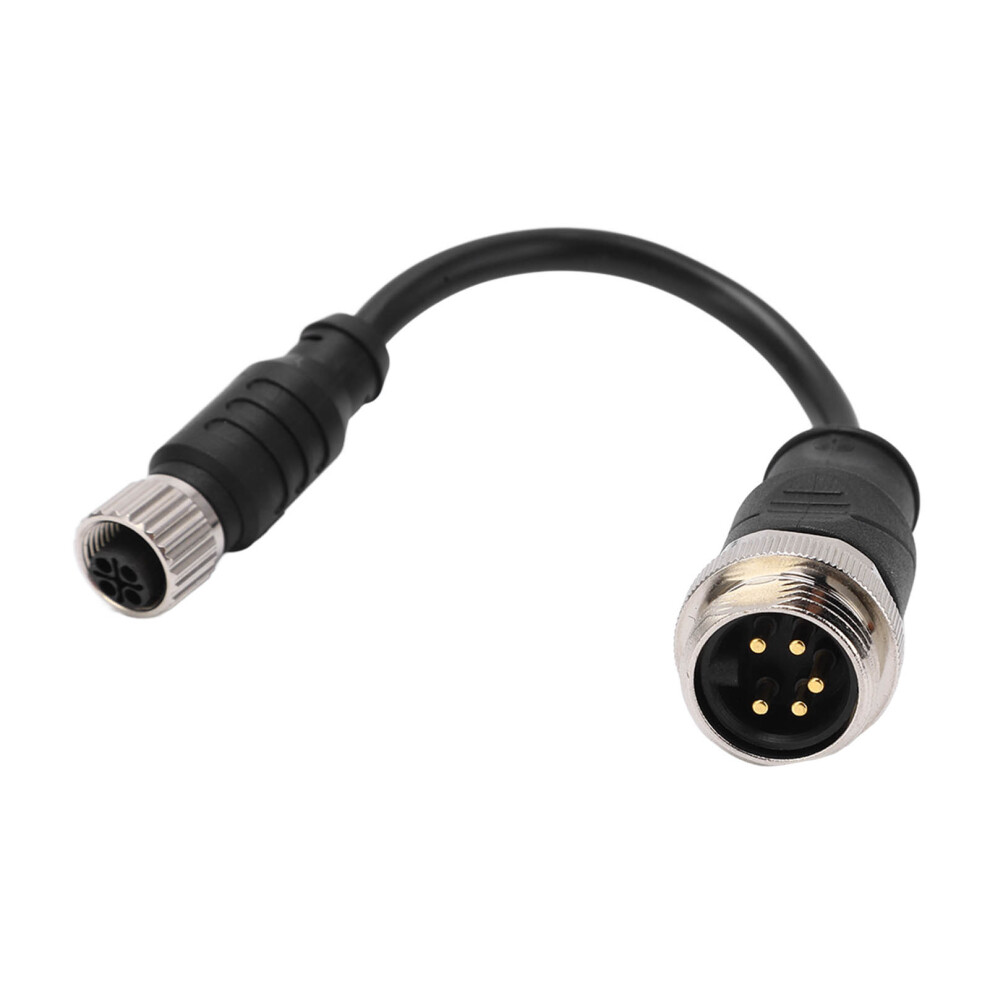 7/8Â5 Core Male To M12 4 Core Female Straight Connector 9A Uv Resistant For Motor Rail Transit Marine Radar 9301319405748