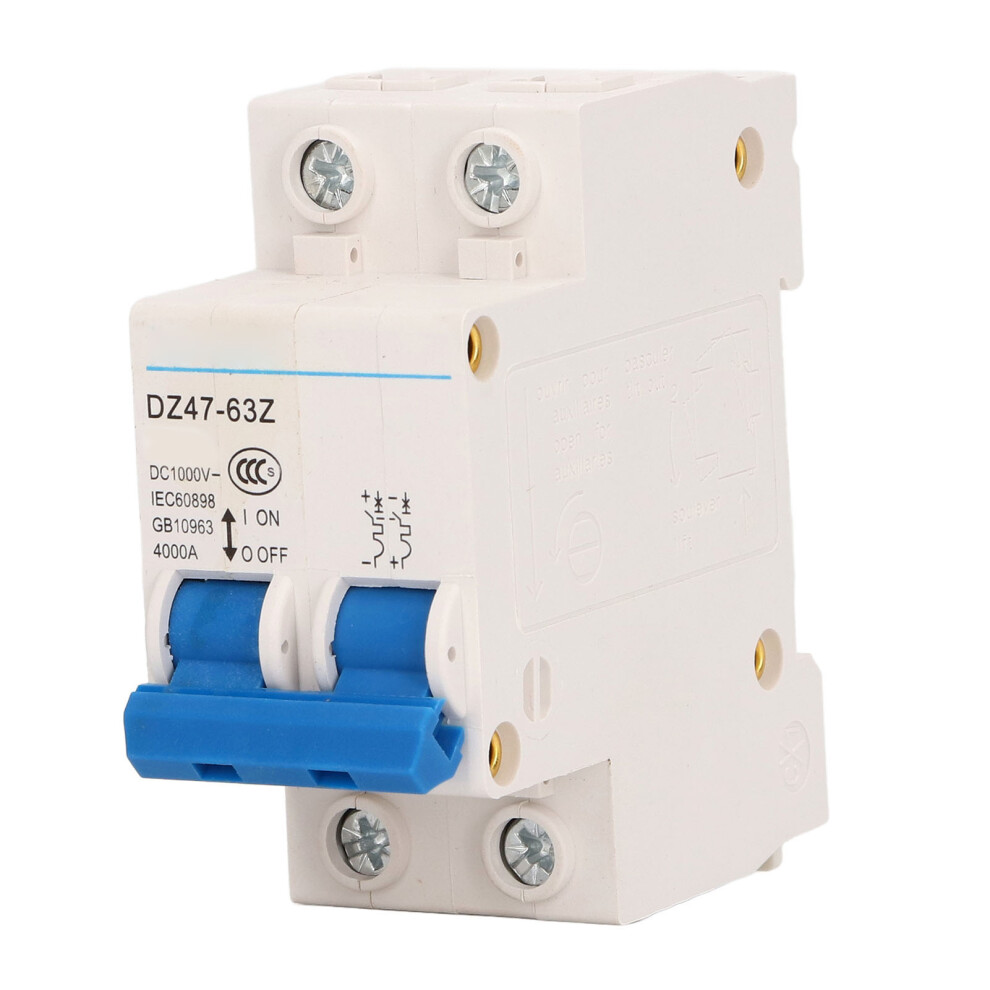 Circuit Breaker Dc 1000V Protection Switch 4000A Breaking Capacity Din Rail Mount 32A 8411319408982