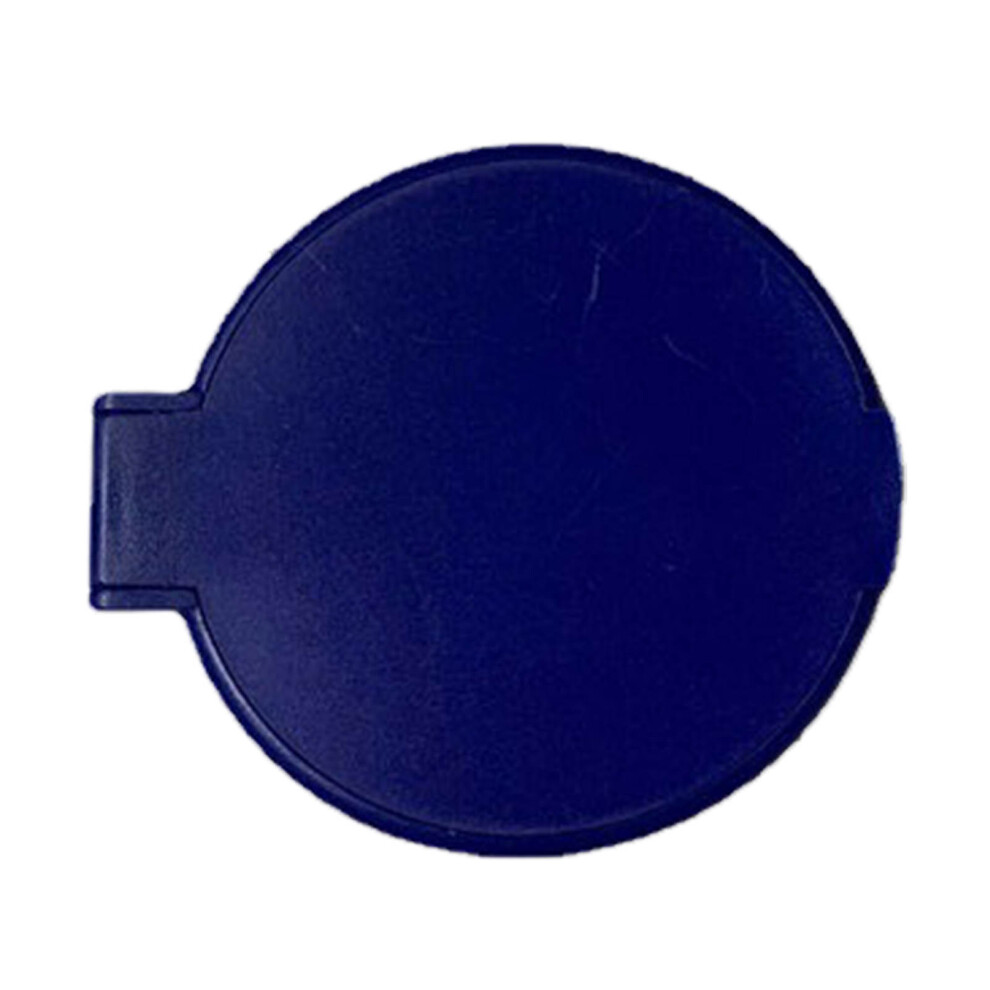 Blue Single Sided Folding Circular Mirror Plastic Portable Compact Cosmetic Pocket Mirror
