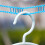 8 m winddichte Nylon-Wäscheleine, belastbar, blau 10
