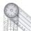 Winkellineal 360, halbtransparent, 17,54,5 cm 12