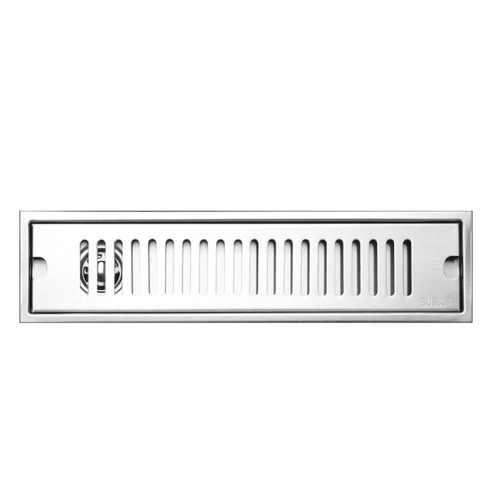 Shower Drain Long Stainless Steel Deodorant Removable Floor Drain For Bathroom Hotel 40Cm Side Draining 8791319411305