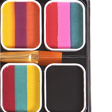 Gesichts- und Körperfarbenpalette, 12 Stück, leuchtende Farben, einfach zu tragen, 21 x 10,4 cm