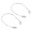 2er-Sets Silikon-Hörgeräteclips für BTE-Lanyard 16