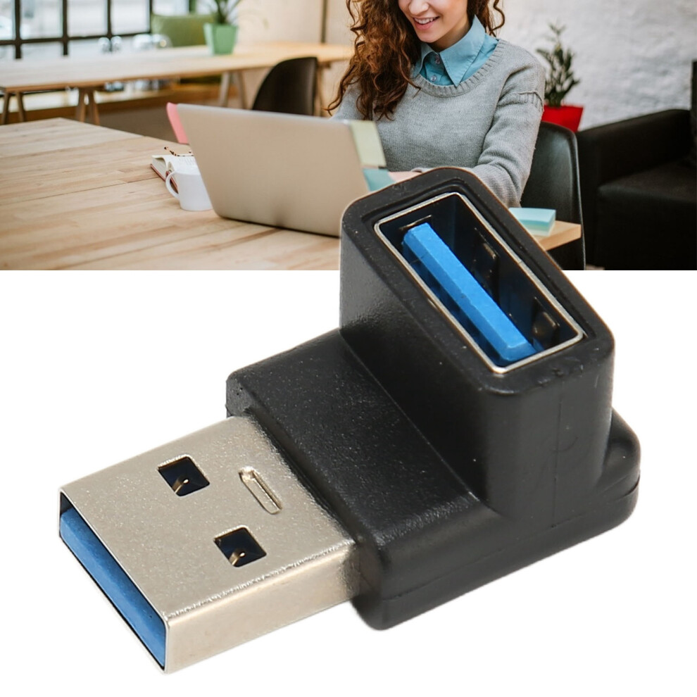 Right Angle 90 Degree Usb Male To Usb Female Adapter Small Portable 10Gbps High Speed Transmission Charging Usb3.1 Adapter 7651319413574