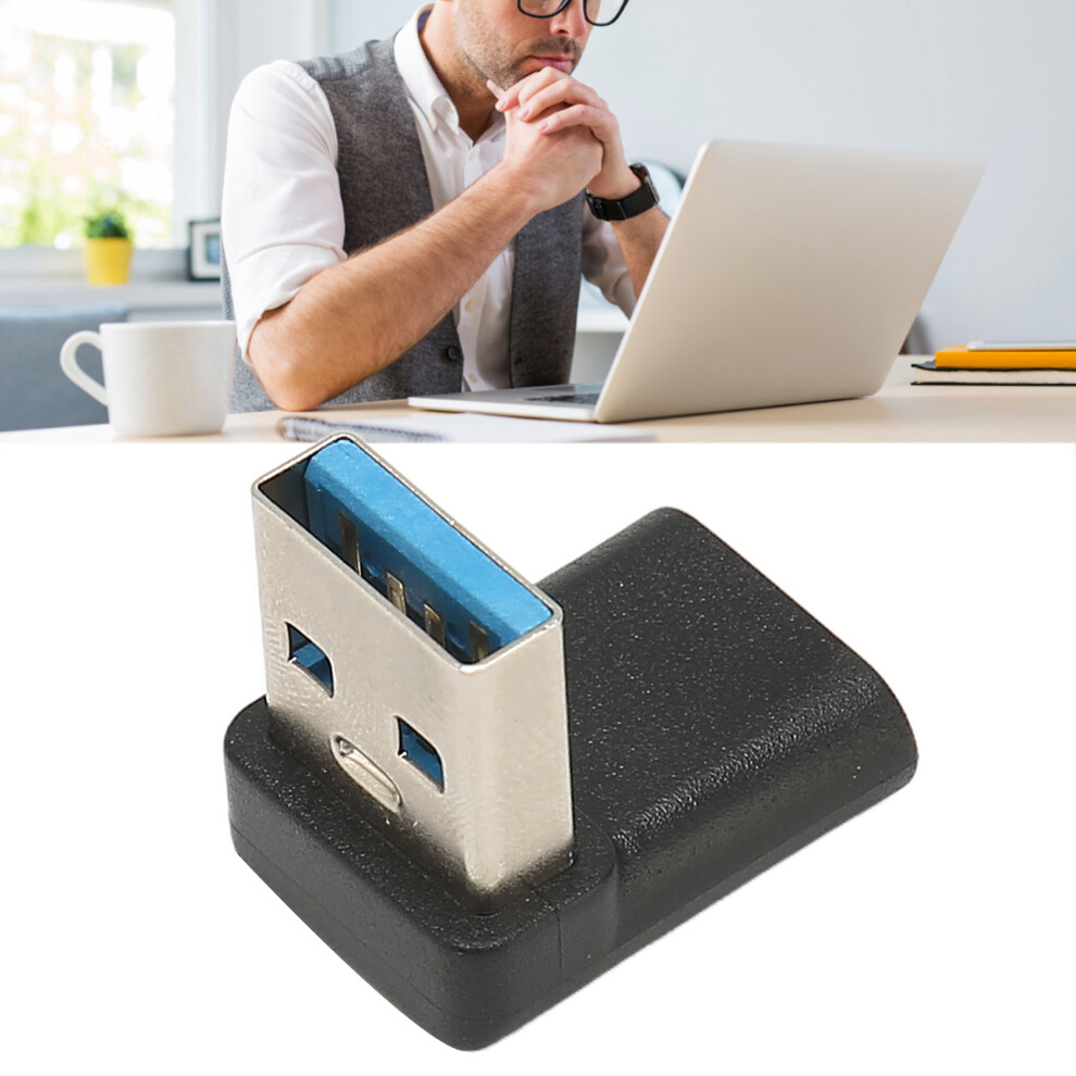 Right Angle Usb C To Usb A Adapter 10Gbps Plug And Play Usb A 3.2 Male To Usb C 3.2 Female Adapter For Pc Laptop 6921319413616