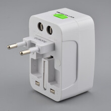 World Power Adapter 4-in-1, 77 x 50 x 40 mm Weiß