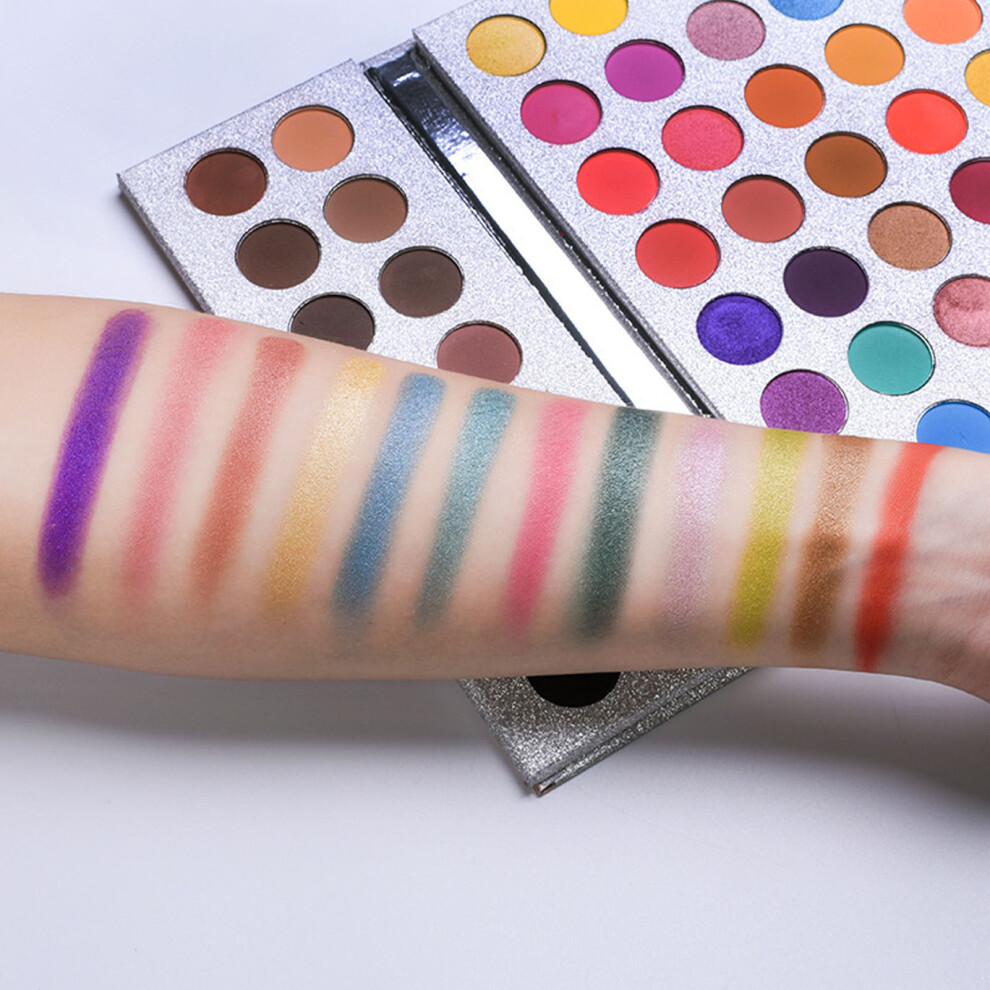 Eyeshadow Palette 63 Colors High Pigmented Long Lasting Matte Glitter Eye Makeup Palette for Makeup Artist
