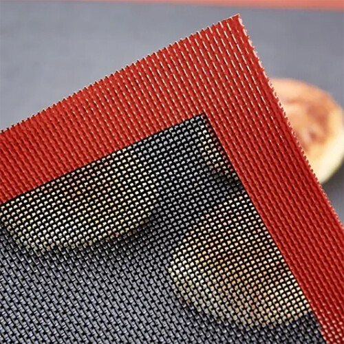 Gitter-Backmatte 40 x 30 cm Silikon-Glasfaser 0,7 mm