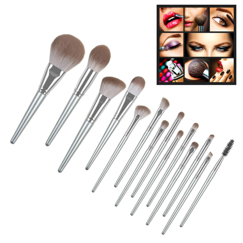 14pcs Makeup Brushes Set Handcrafted Soft Bristles Cosmetic Makeup Brush Set with Firm Brush Handle for Beginners