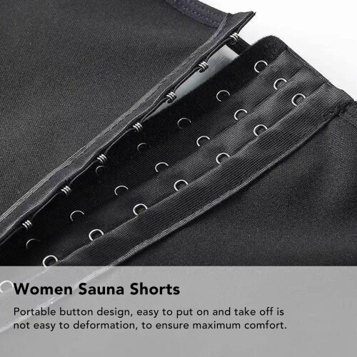 Sauna-Shorts L 60-70kg Hoher Bund Silber 2