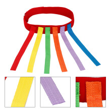Schweifgürtel für Erwachsene 110 cm (43,3 Zoll) Rot mit 6 Schweifen