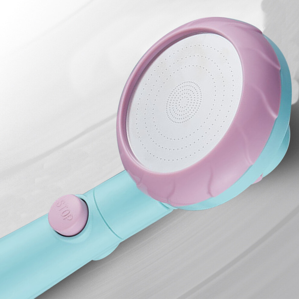 Plastic Handheld Shower Head High Pressure Shower Head Water Saving Showerhead For Bathroom Macaron Pink 9311319416217