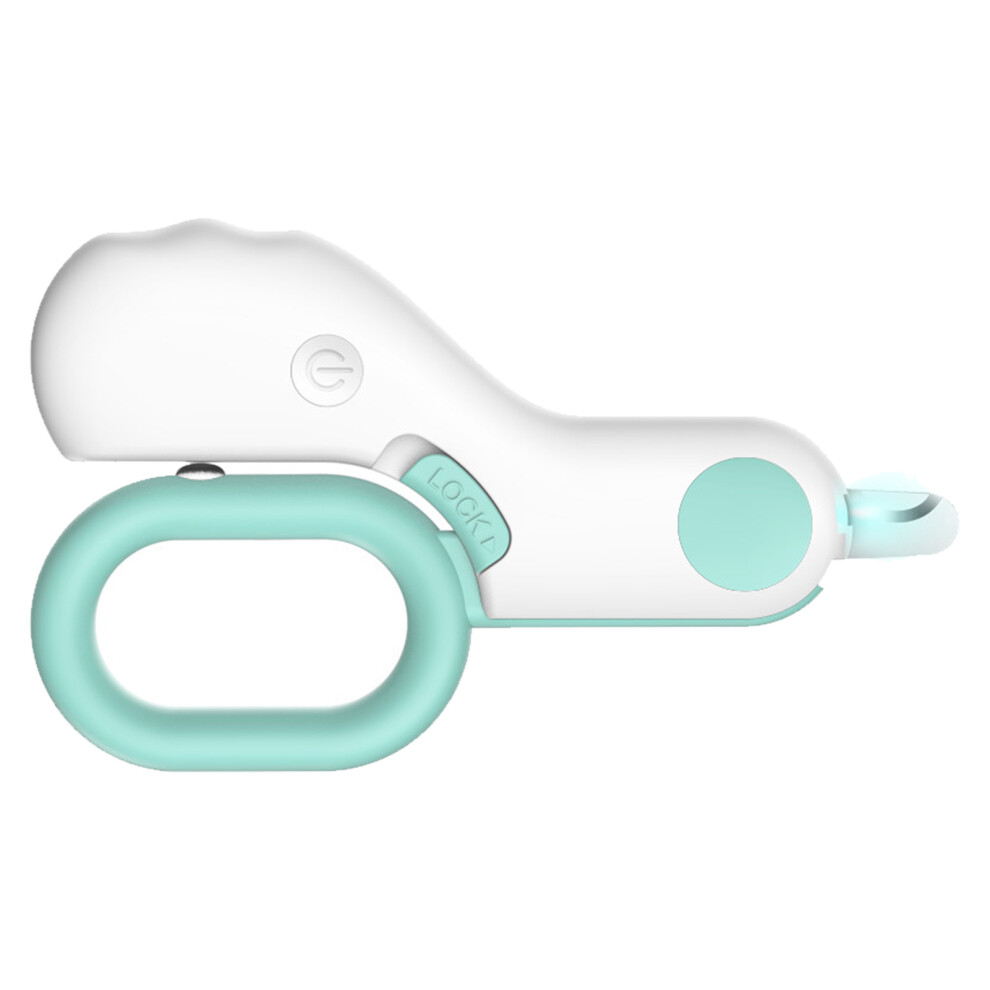 Mini Cat Nail Clipper LED Light Pet Nail Clipper Cat Claw Care Kit with File for Cat Puppy Kitten Rabbit Blue