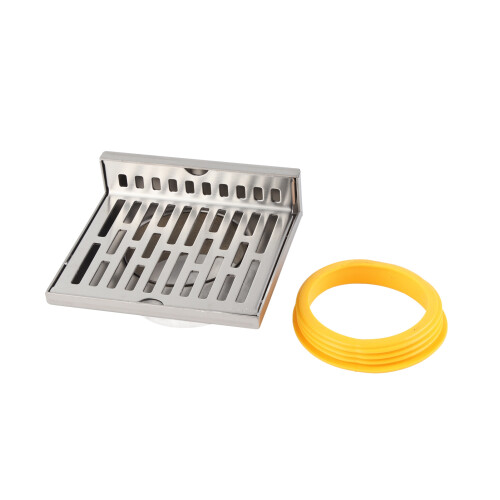Seitlicher Abfluss 304 Silber L-Form 5,0 Zoll 110 mm 1