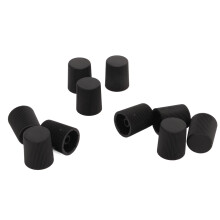 50 Stück schwarze ABS M8X1 Autoventilkappen für Klimaanlage und Kraftstoffeinspritzung