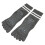 Split-Toe Yoga-Socken mittellang dunkelgrau 15