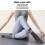 Split-Toe Yoga-Socken mittellang dunkelgrau 3