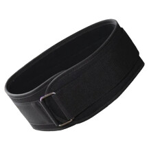 Gewichthebergürtel aus EVA-Nylon, verstellbar, schwarz, Größe L