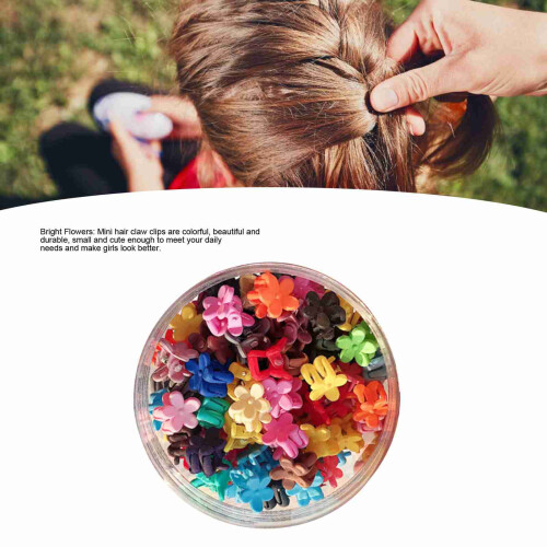 50 Stück 7# Blumenclips - BrightColor Haarclips