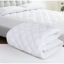 (4ft/Small Double) HighLiving Waterproof Mattress Protector Elasticated Fitted Bed Sheet Hexagonal Design, 30cm