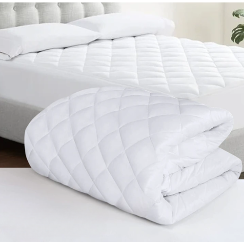 (4ft/Small Double) HighLiving Waterproof Mattress Protector Elasticated Fitted Bed Sheet Hexagonal Design, 30cm