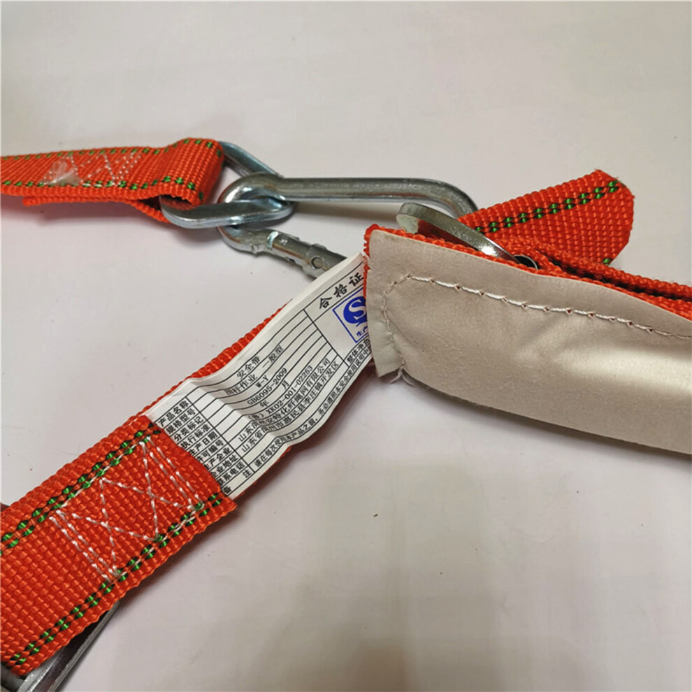 Safety Belt National Standard High Strength Widened Climbing Electrician Safety Belt With Adjustable Lanyard 7891319421401