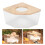 Rechtwinklige Hamster-Sandbad-Box 15x15x9.3cm Eiche 15