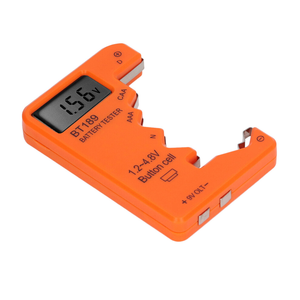 Battery Checker Capacity Tester Meter Digital Display Tool For Aa Aaa 6F22 9V 1.5V Orange 9351319421873