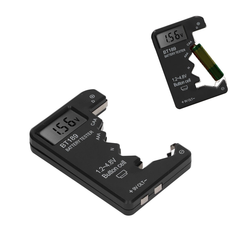 Battery Checker Capacity Tester Meter Digital Display Tool For Aa Aaa 6F22 9V 1.5V Black 4691319421899