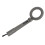 Grau ABS-Handheld-Pinpointer-Metalldetektor 9V 13